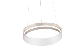 LED-Pendelleuchte Loop, weiß, inkl. stufenloser Höhenverstellung
