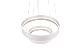 LED-Pendelleuchte Loop, weiß, inkl. stufenloser Höhenverstellung