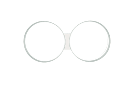 LED-Deckenleuchte Loop, weiß, inkl. stufenloser Dimmfunktion