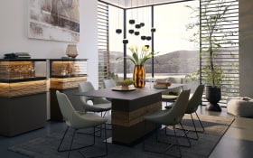 LED-Pendelleuchte Cannon, schwarz, 11-flammig, inkl. stufenloser Höhenverstellung 