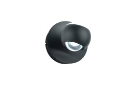 LED-Wandleuchte Cannon, schwarz, inkl. stufenloser Dimmfunktion