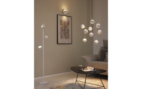 LED-Wandleuchte Cannon, weiß, inkl. Funkfernbedienung