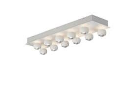 LED-Pendelleuchte Cannon, weiß, 200 cm, inkl. stufenloser Höhenverstellung 
