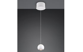LED-Pendelleuchte Cannon, weiß, 1-flammig, inkl. Höhenverstellung 