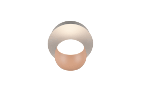 LED-Wandleuchte Cannon, peach, inkl. Funkfernbedienung