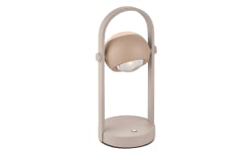 LED-Akku-Tischleuchte Cannon, peach/grau, inkl. Sensordimmer