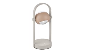 LED-Akku-Tischleuchte Cannon, peach/grau, inkl. Sensordimmer