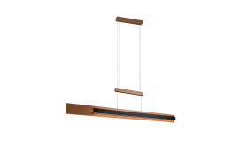 LED-Pendelleuchte MR Rivera, coffee, inkl. Höhenverstellung