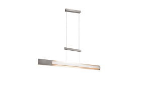 LED-Pendelleuchte MR Rivera, nickel, inkl. Höhenverstellung