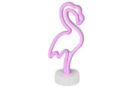 LED-Deko-Tischleuchte Flamingo, weiß, 32,5 cm