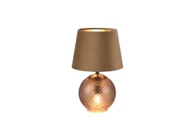 Tischleuchte Jonna, amber/braun, 29 cm