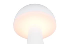 LED-Akku-Tischleuchte Fungo, weiß, 31 cm