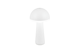 LED-Akku-Tischleuchte Fungo, weiß, 31 cm