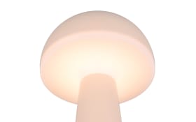 LED-Akku-Tischleuchte Fungo, sand, 31 cm