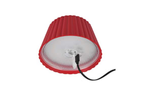 LED-Akku-Tischleuchte Suarez, rot, 39 cm