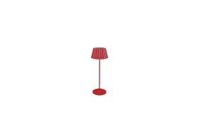 LED-Akku-Tischleuchte Suarez, rot, 39 cm