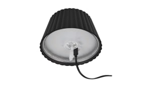 LED-Akku-Stehleuchte Suarez, schwarz, 123 cm