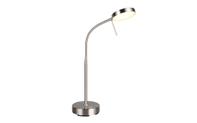 LED-Tischleuchte Moreno, Nickel, inkl. Touch Dimmer 