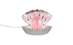 LED-Tischleuchte Shelly, chromfarbig, inkl. RGB-Farbwechsler