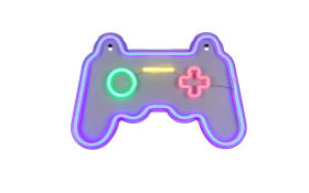 Wandleuchte Gamer, mehrfarbig/weiß