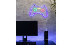 Wandleuchte Gamer, mehrfarbig/weiß