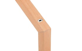 Akku-Tischleuchte Skip, Holz-Nachbildung