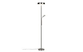 LED-Stehleuchte Palermo, nickel, inkl. Fernbedienung 