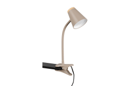 LED-Klemmleuchte Pongo, beige