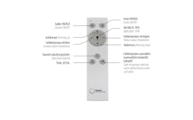 LED-Deckenleuchte Asmin, schwarz, 99 cm