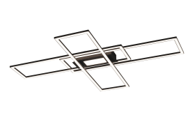 LED-Deckenleuchte Asmin, schwarz, 99 cm