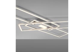LED-Deckenleuchte Asmin, stahlfarbig, 99 cm