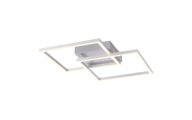 LED-Deckenleuchte Iven, stahlfarbig, 36 cm
