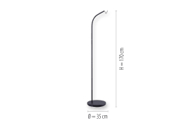 Standfuß Holly in schwarz für Akku-Pendelleuchte, 170 cm