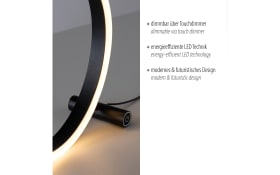 LED-Tischleuchte Ritus, anthrazit, 28 cm