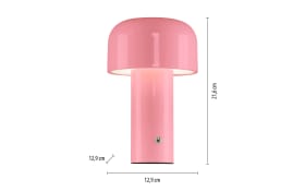 LED-Akkutischleuchte Agnes, rosa, inkl. Touchdimmer