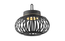 LED-Akkupendelleuchte Akuba, schwarz, 25 cm, inkl. Memoryfunktion 
