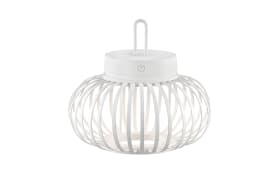 LED-Akkupendelleuchte Akuba, 25 cm, weiß, inkl. Memoryfunktion