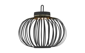 LED-Akkupendelleuchte Akuba, schwarz, 36 cm, inkl. Memoryfunktion