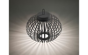 LED-Akkupendelleuchte Akuba, schwarz, 36 cm, inkl. Memoryfunktion