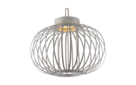 LED-Akkupendelleuchte Akuba, greige, 36 cm, inkl. Memoryfunktion