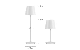 LED-Akku Tischleuchte Boteria, weiß, inkl. Flaschenverschluss
