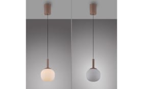 LED-Pendelleuchte Nami, sandfarbig, 1-flammig, inkl. Comfort-Lift Funktion