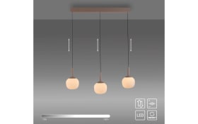 LED-Pendelleuchte Nami, sandfarbig, 3-flammig, inkl. Comfort-Lift Funktion