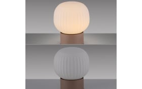 LED-Tischleuchte Nami, sandfarbig