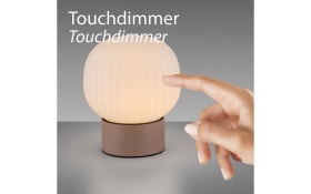 LED-Tischleuchte Nami, sandfarbig