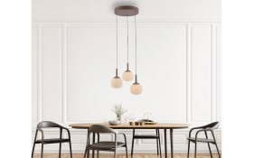 LED-Pendelleuchte Nami, sandfarbig, 3-flammig, inkl. Comfort-Lift Funktion