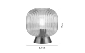 Tischleuchte Nami, amberfarbig