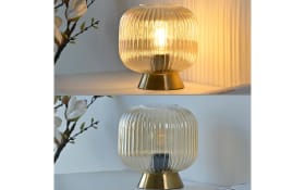 Tischleuchte Nami, amberfarbig