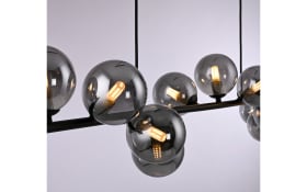 LED-Pendelleuchte Dubai, schwarz/grau