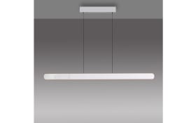 LED-Pendelleuchte Adriana Round, weiß, inkl. Funktionen